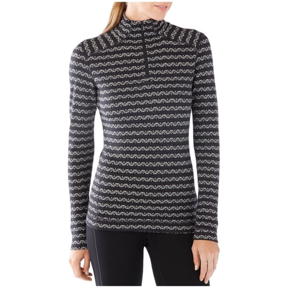 Smartwool Women's Merino 1/4 Zip Base Layer – 100% Merino Wool, Size Medium - Picture 7 of 7